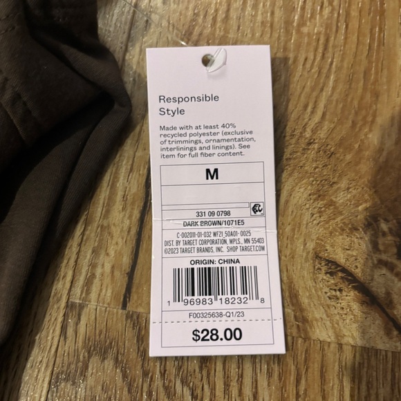 NWT Brown Corset Dress - Picture 6 of 7